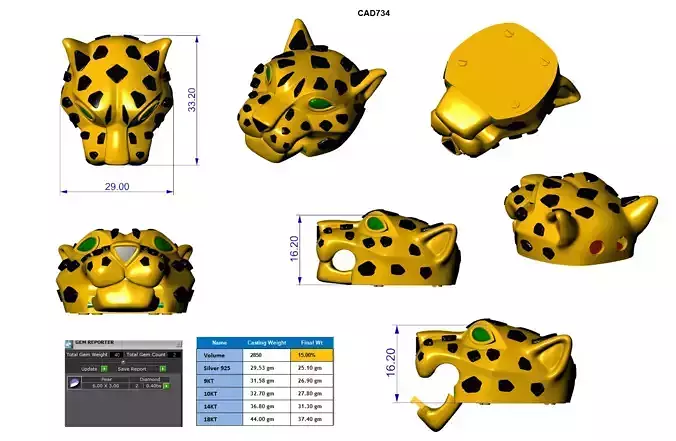Penther chain braclate
