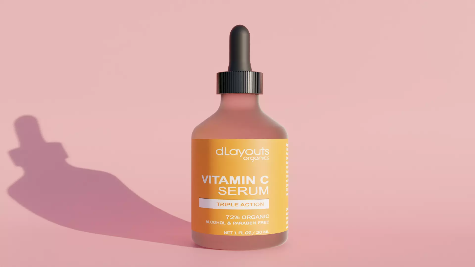Serum bottle Cosmatics Free 3D model