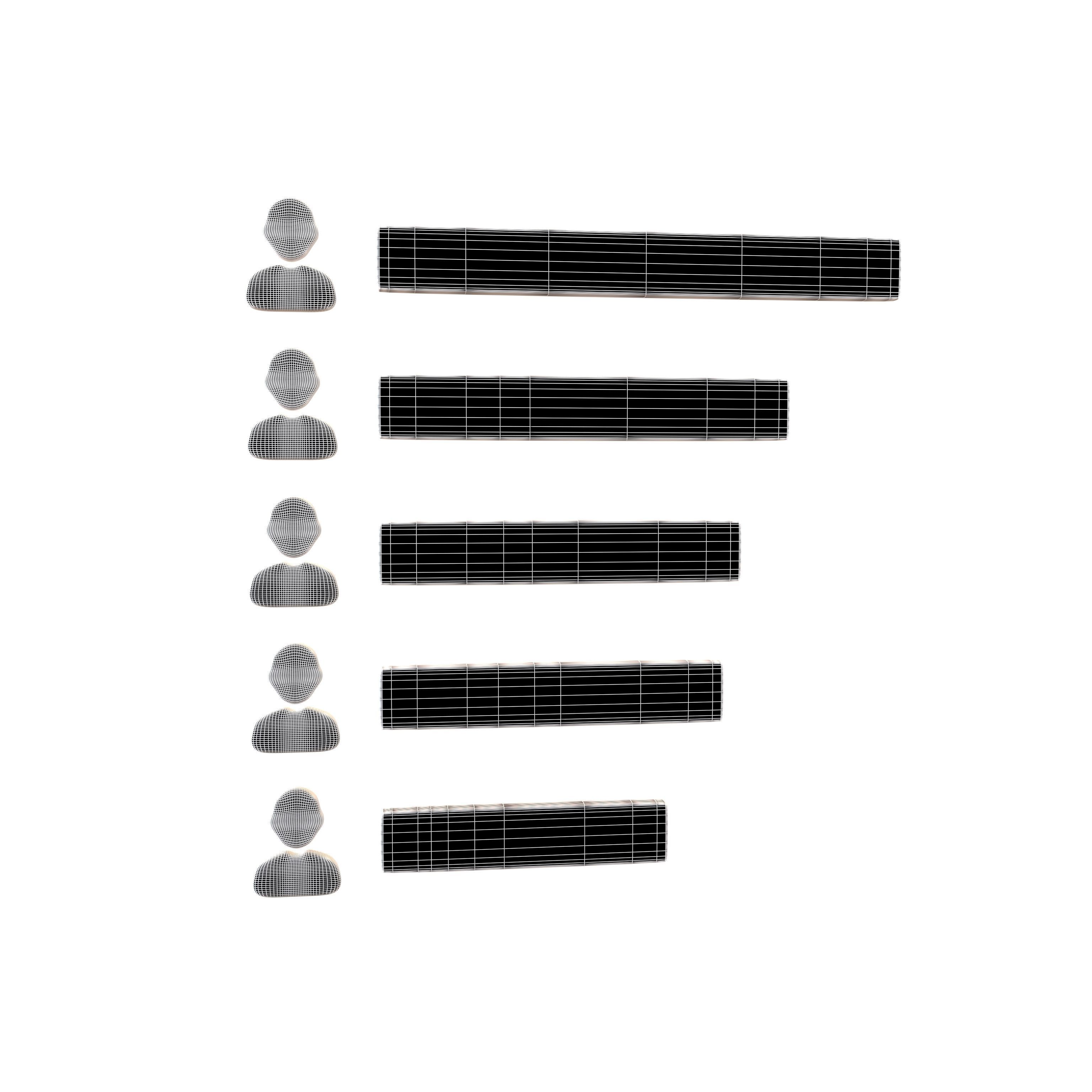 Ranking Data Icon v1 004 Low-poly 3D model_4