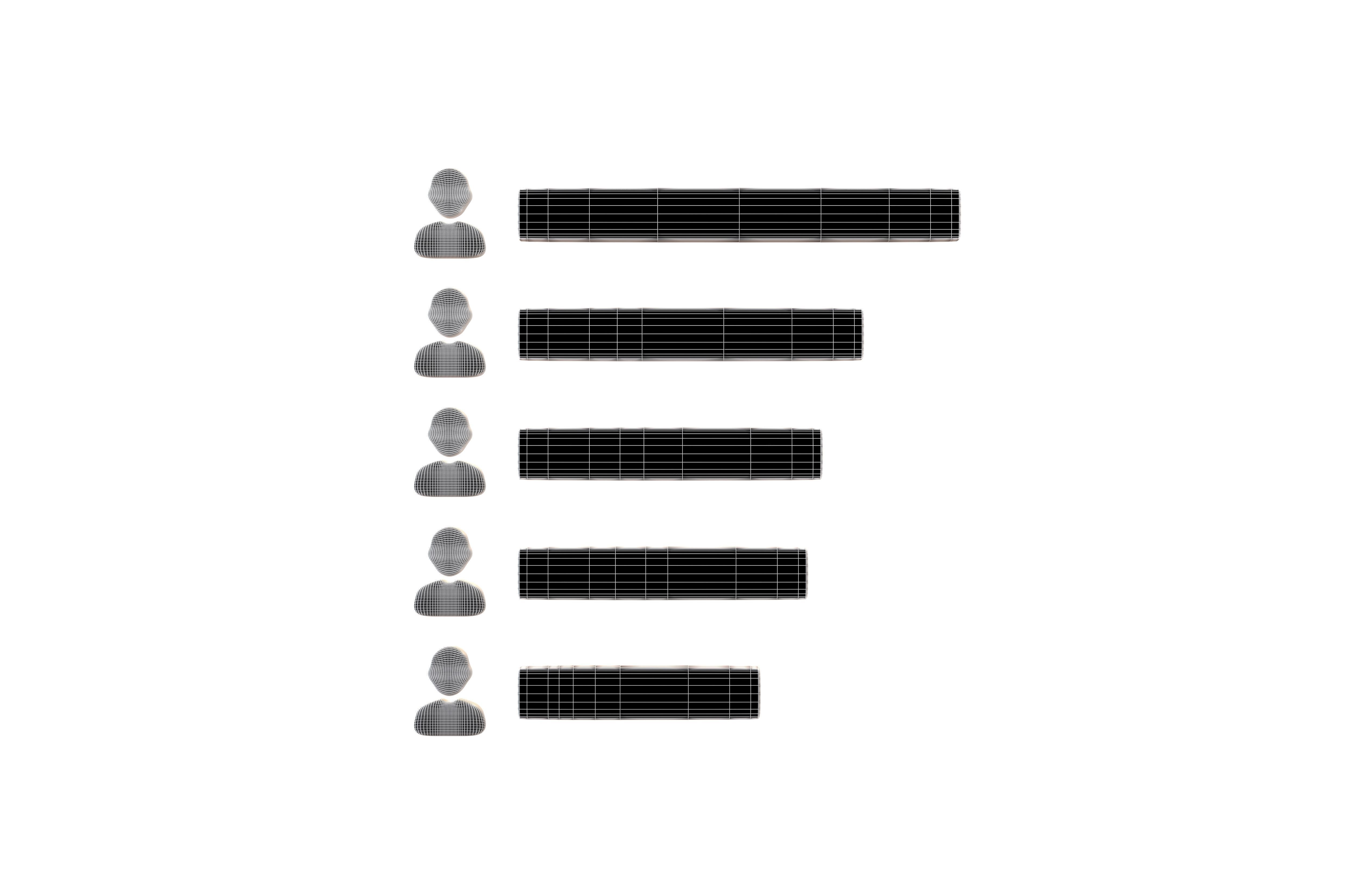 Ranking Data Icon v1 004 Low-poly 3D model_5