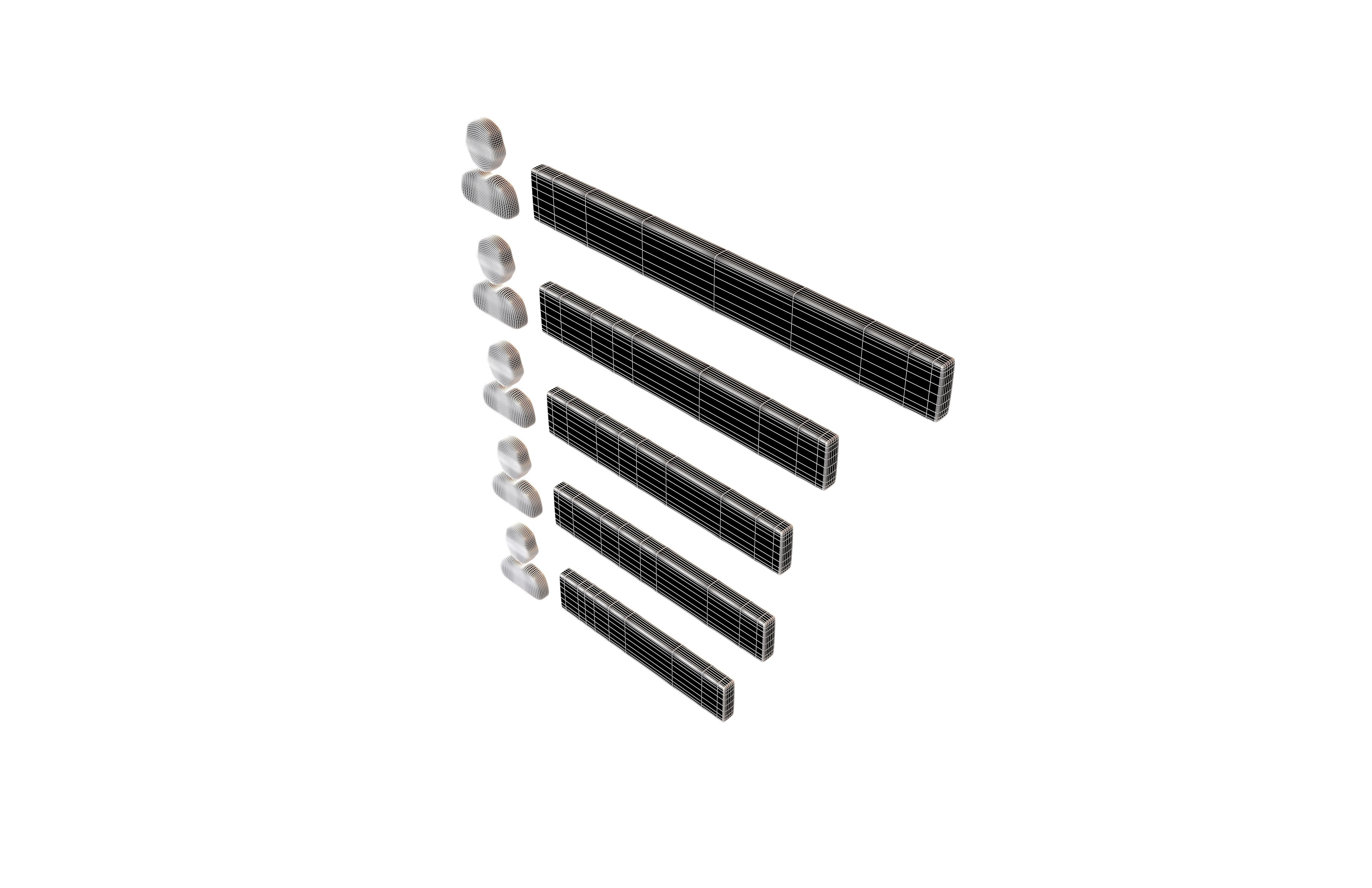 Ranking Data Icon v1 004 Low-poly 3D model_6