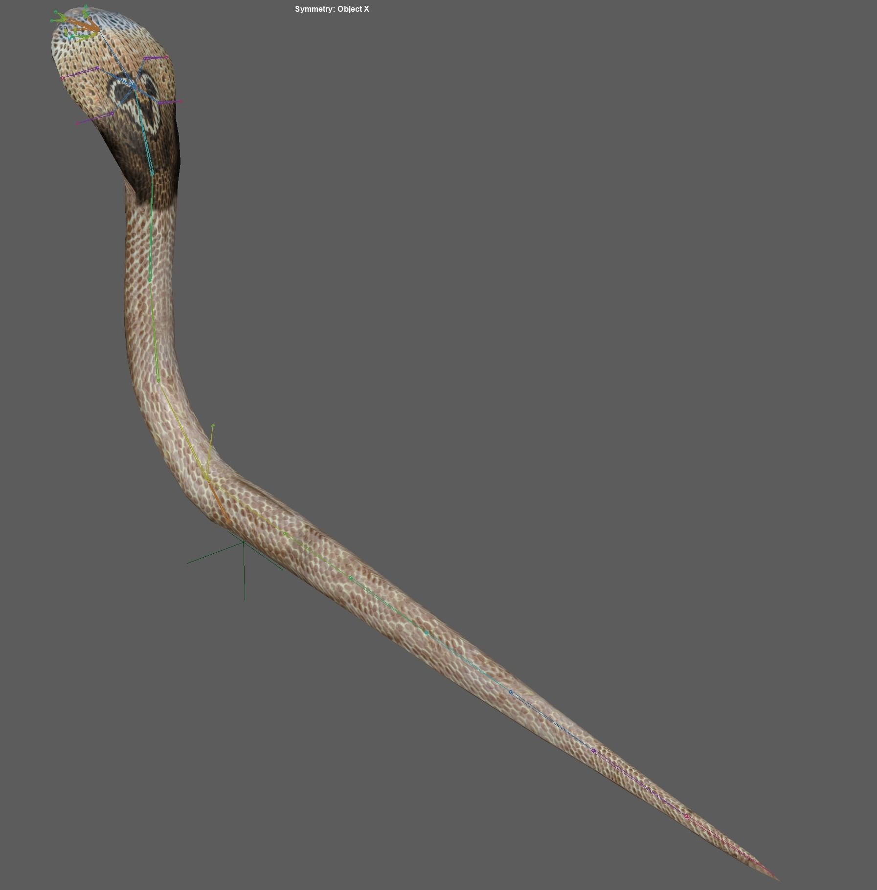 King Cobra Low-poly 3D model_21