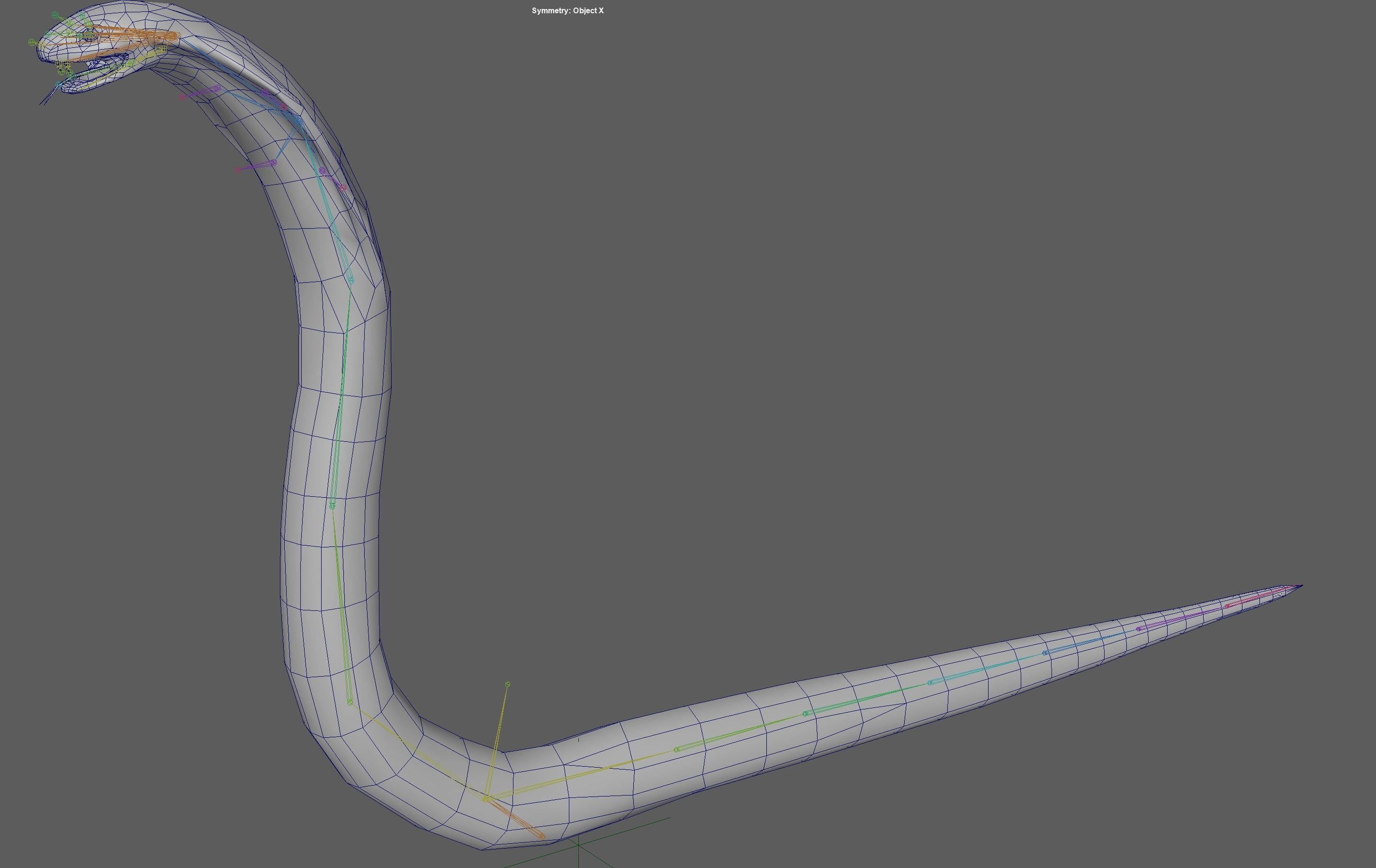 King Cobra Low-poly 3D model_14