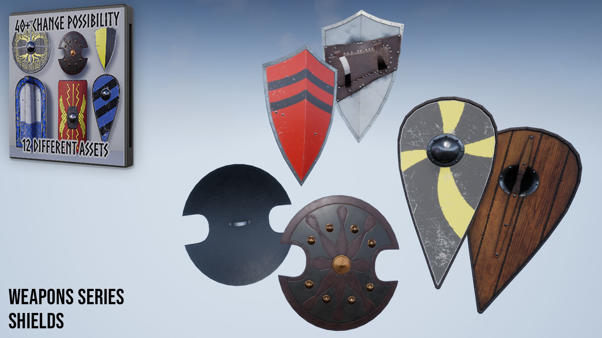 Weapons Series - Full Series Pack Low-poly 3D model_7