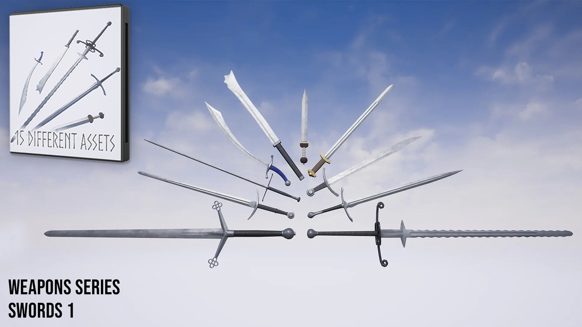 Weapons Series - Full Series Pack Low-poly 3D model_4