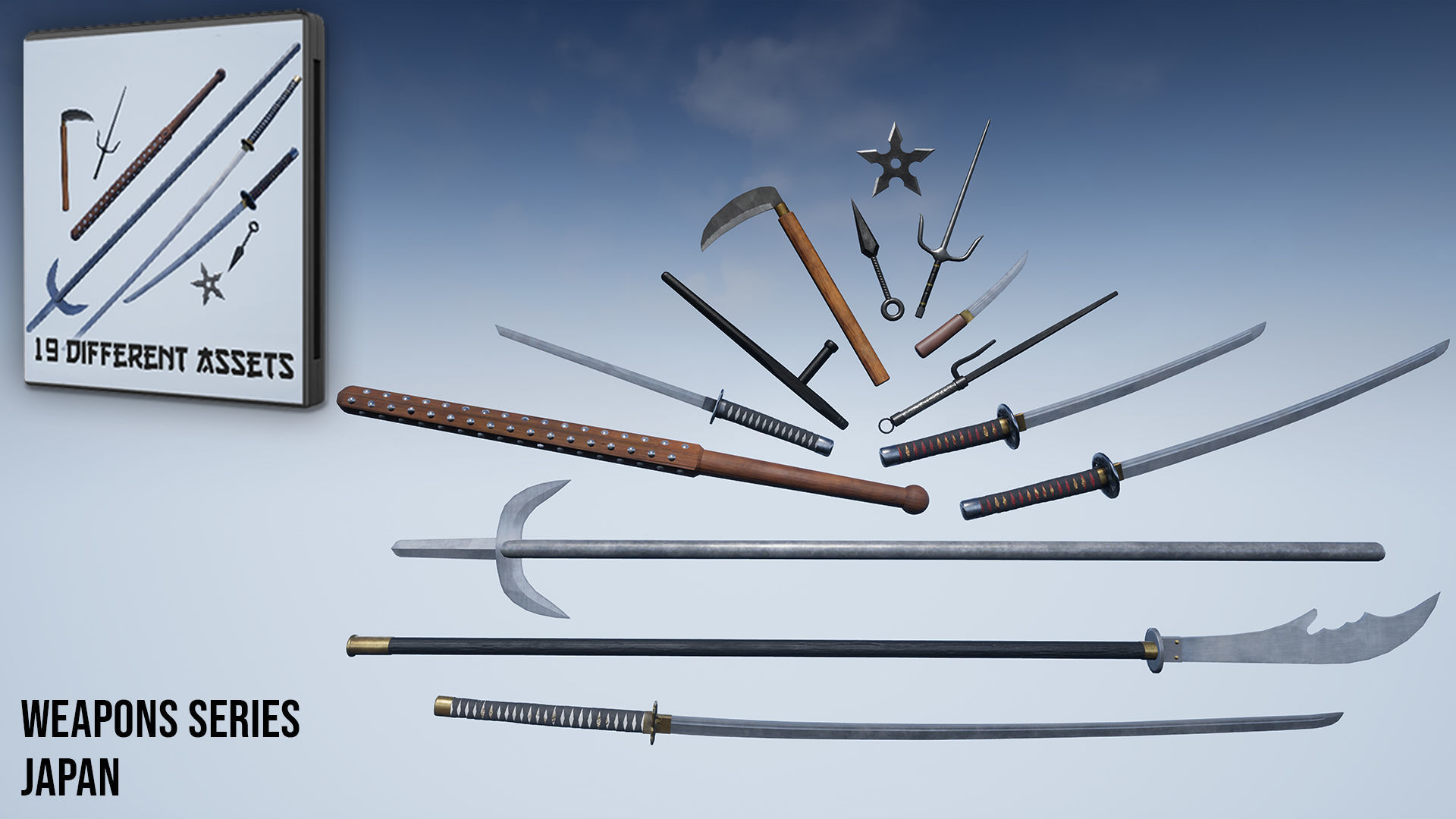 Weapons Series - Full Series Pack Low-poly 3D model_5