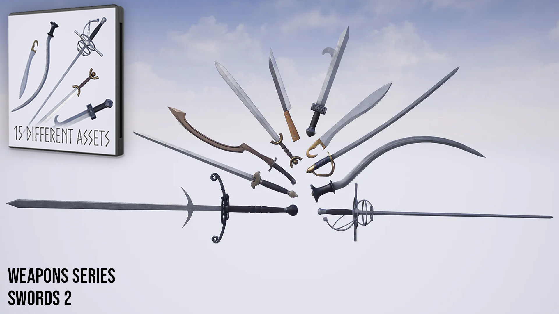 Weapons Series - Full Series Pack Low-poly 3D model_2