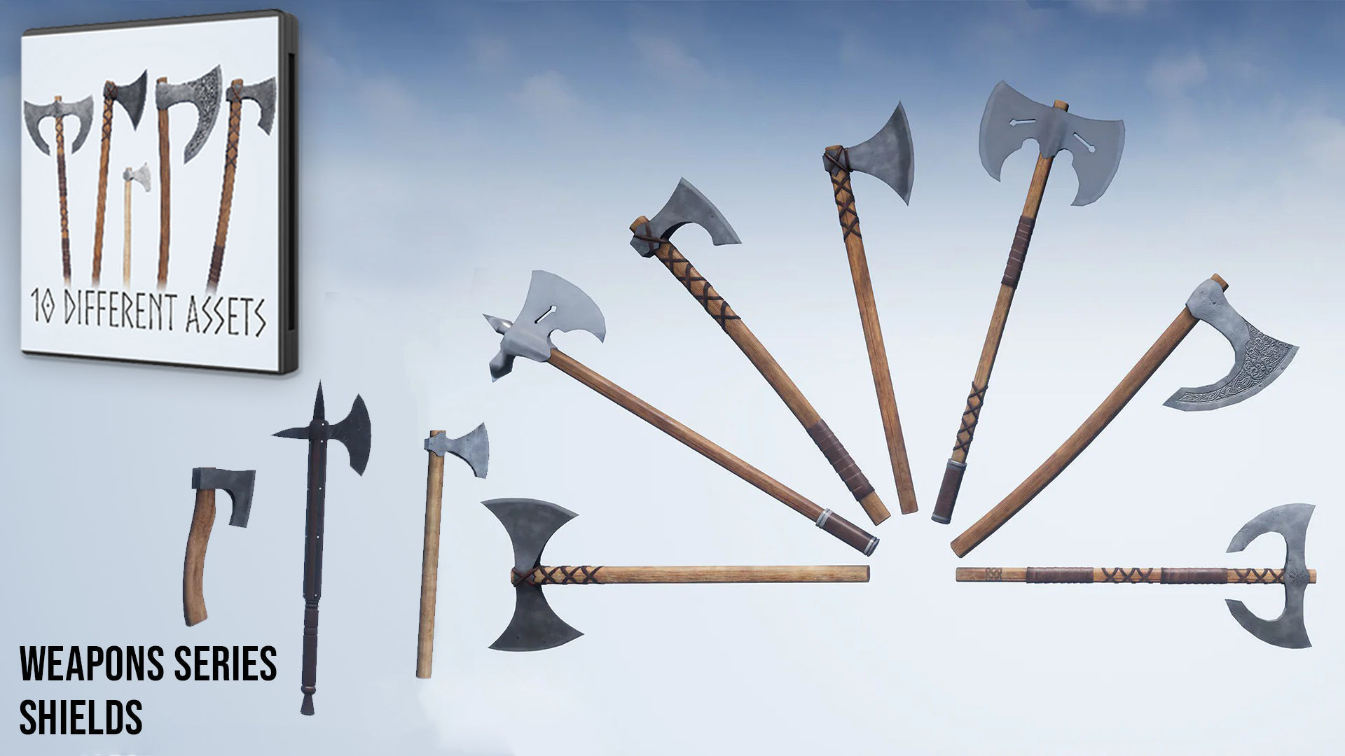 Weapons Series - Full Series Pack Low-poly 3D model_3