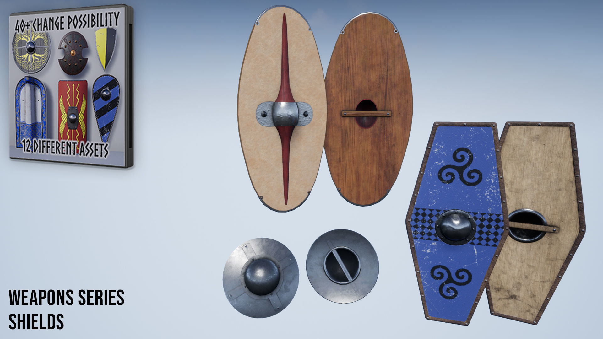 Weapons Series - Full Series Pack Low-poly 3D model_8