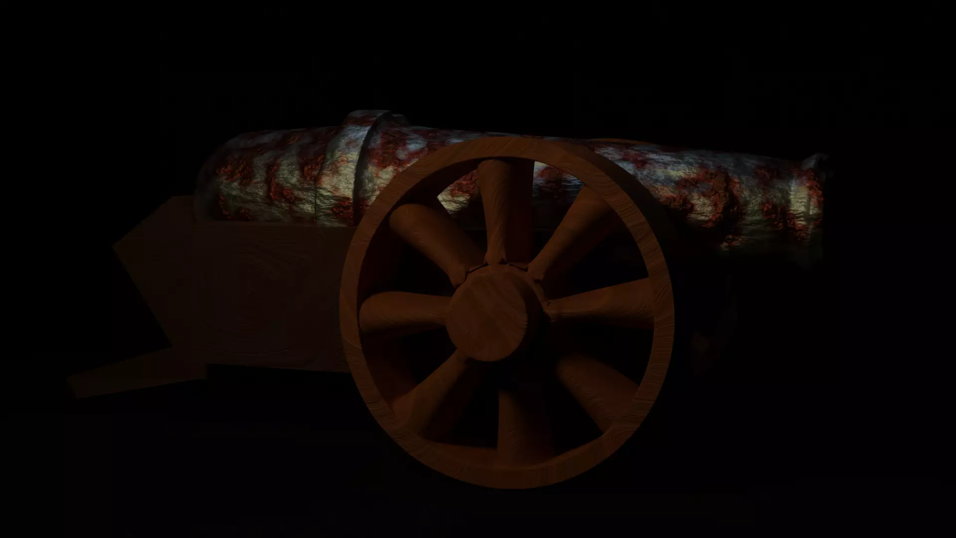 Rusty cannon 3D model