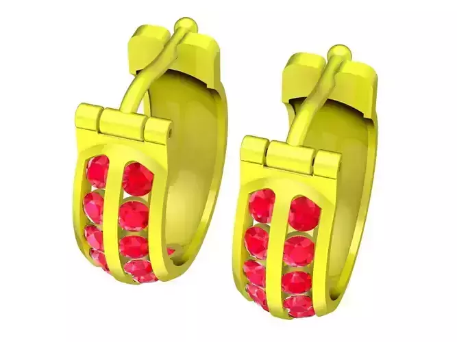 5686 simple diamond earrings 