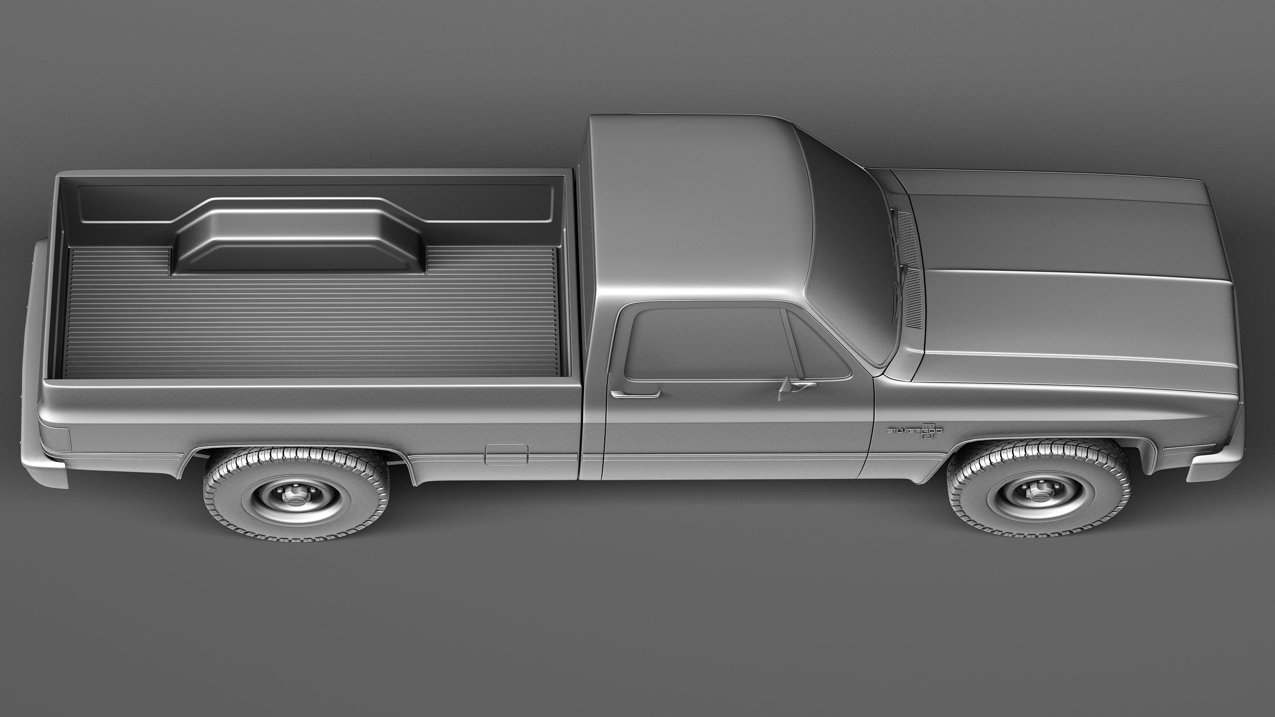 Chevrolet Silverado c10 1981-1987 3D model_15