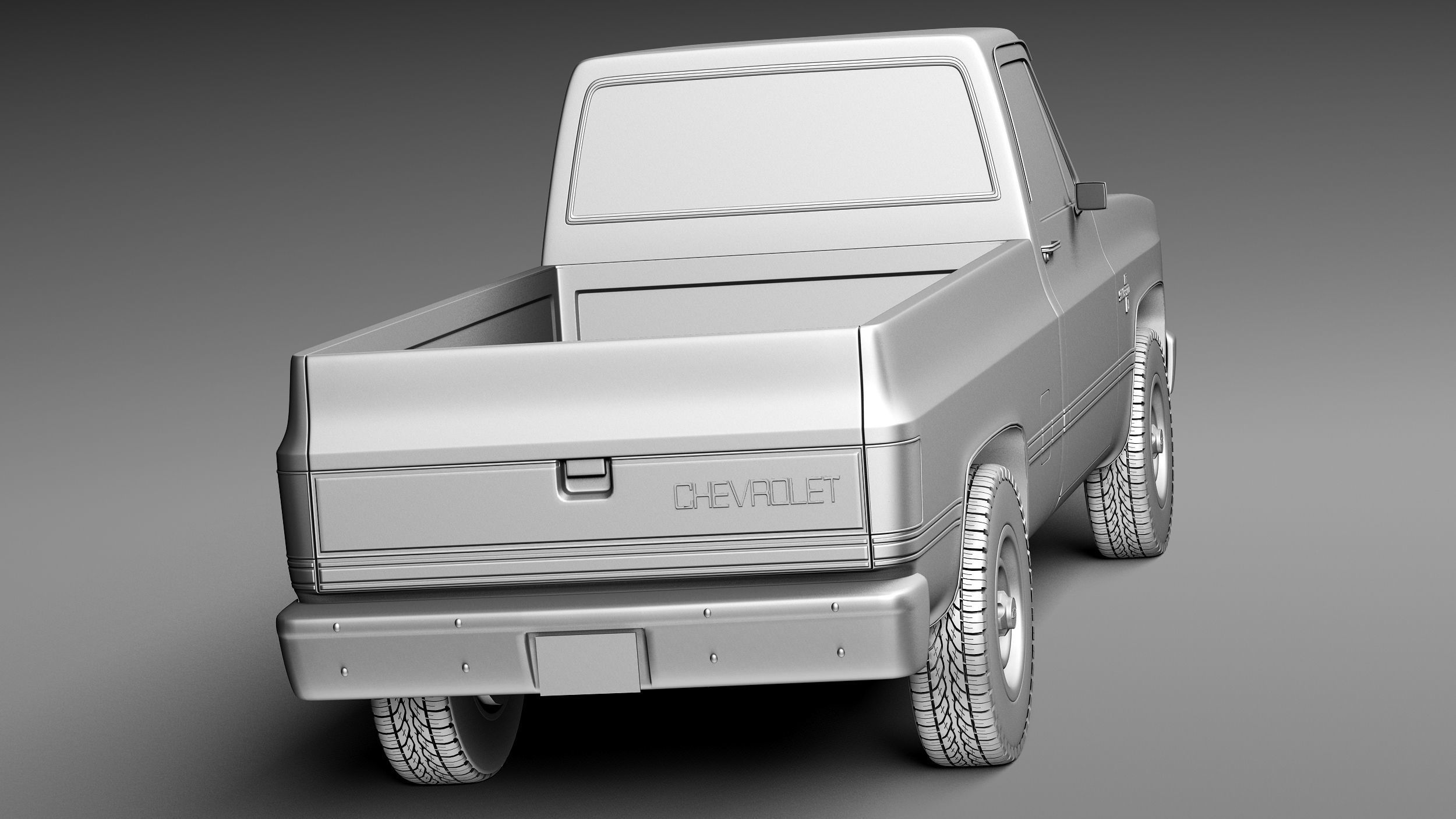 Chevrolet Silverado c10 1981-1987 3D model_13