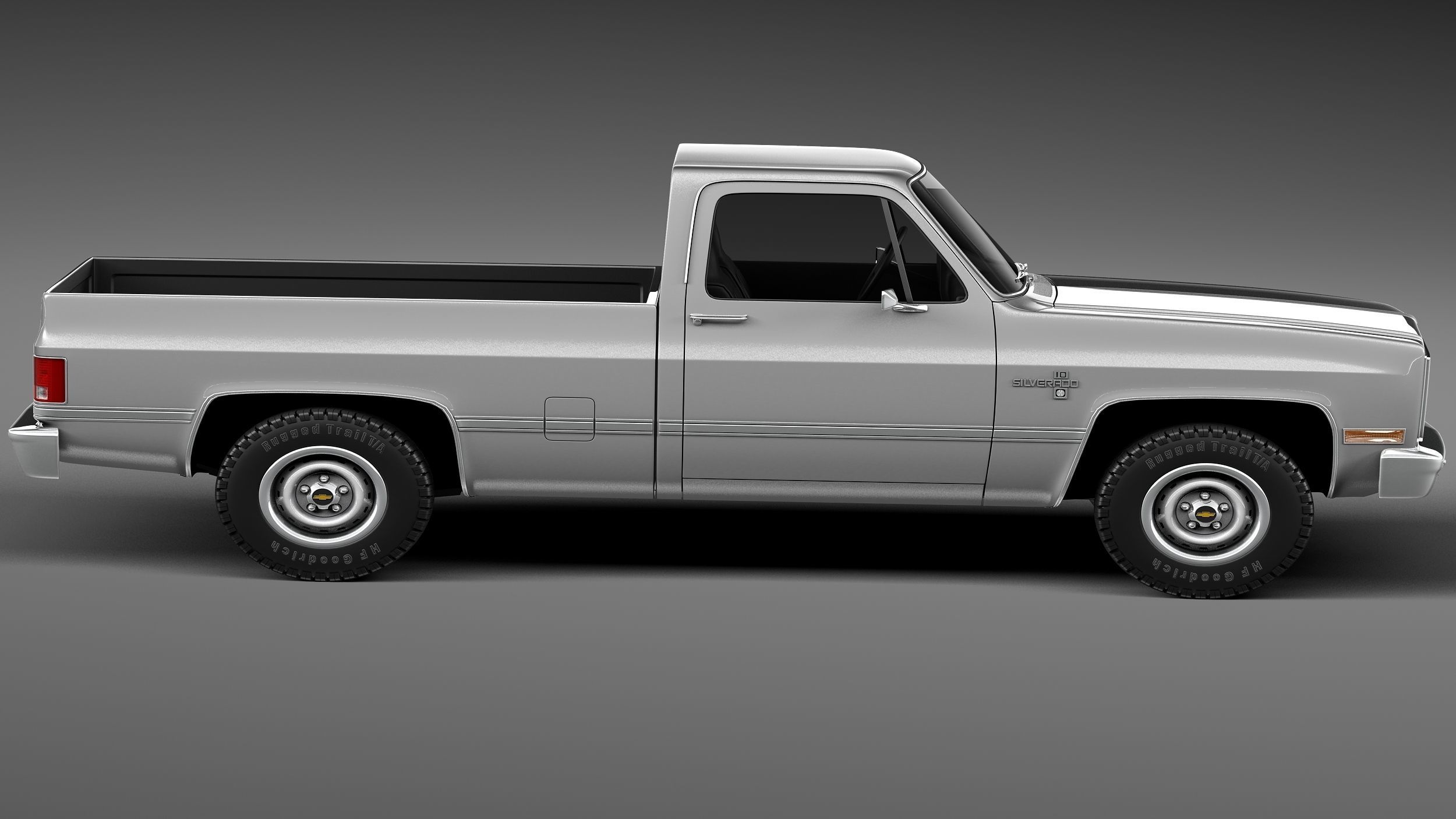 Chevrolet Silverado c10 1981-1987 3D model_6