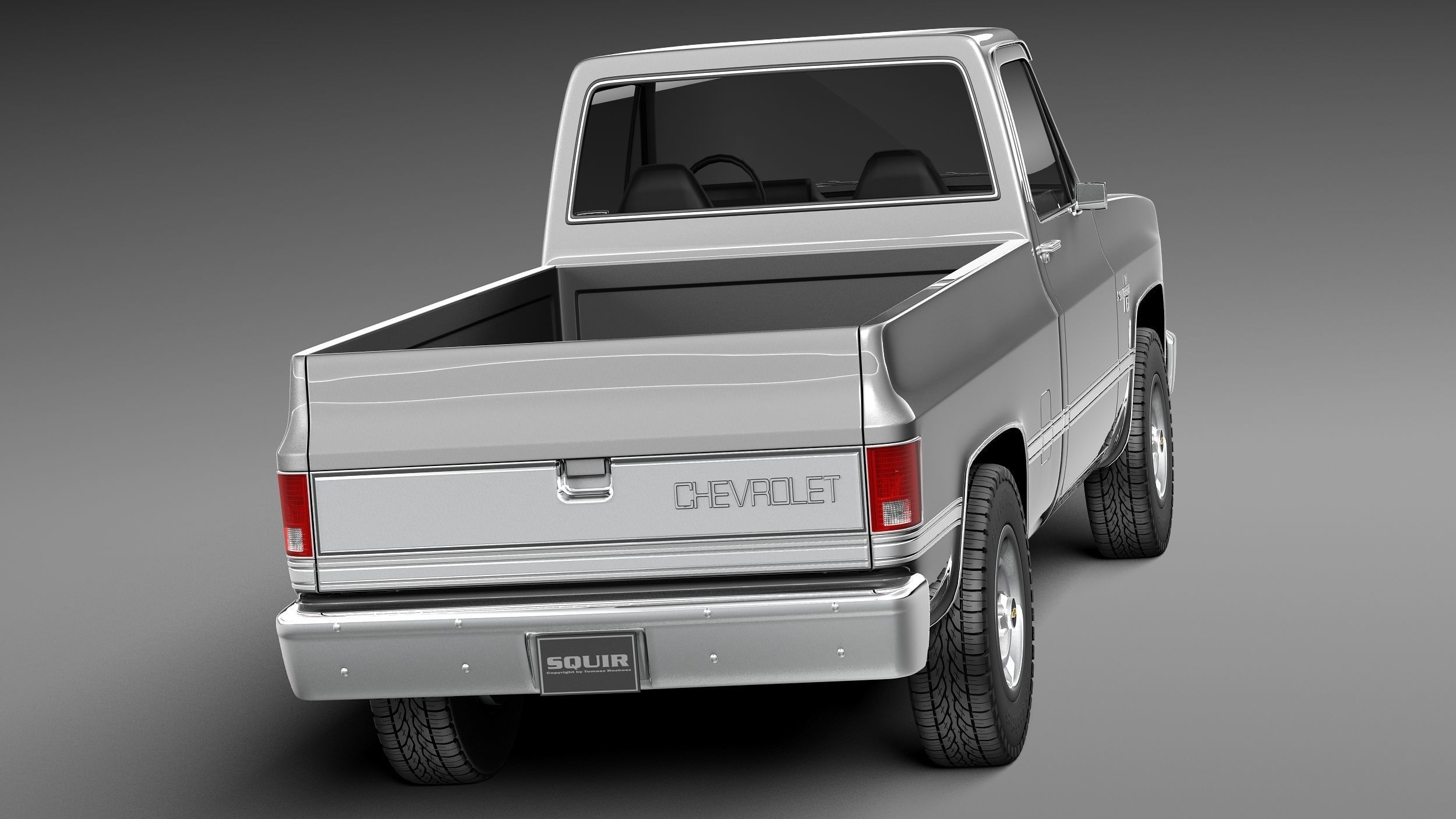 Chevrolet Silverado c10 1981-1987 3D model_5