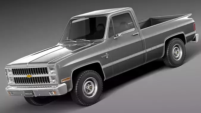 Chevrolet Silverado c10 1981-1987 3D model