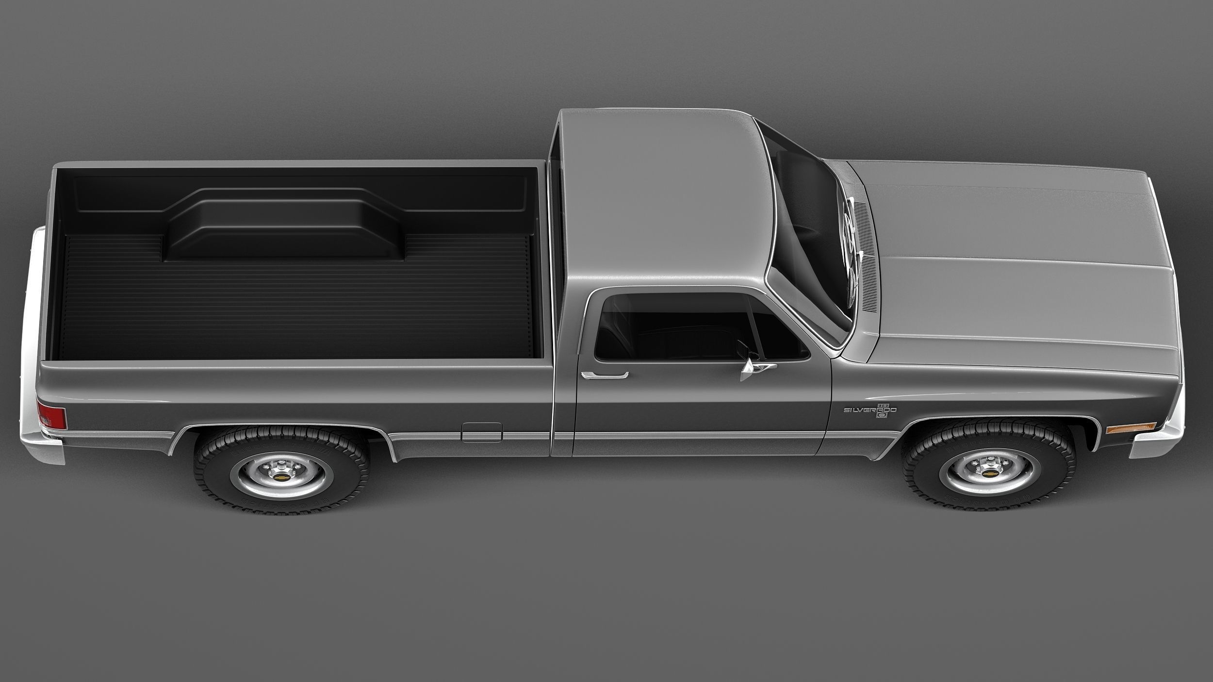 Chevrolet Silverado c10 1981-1987 3D model_7