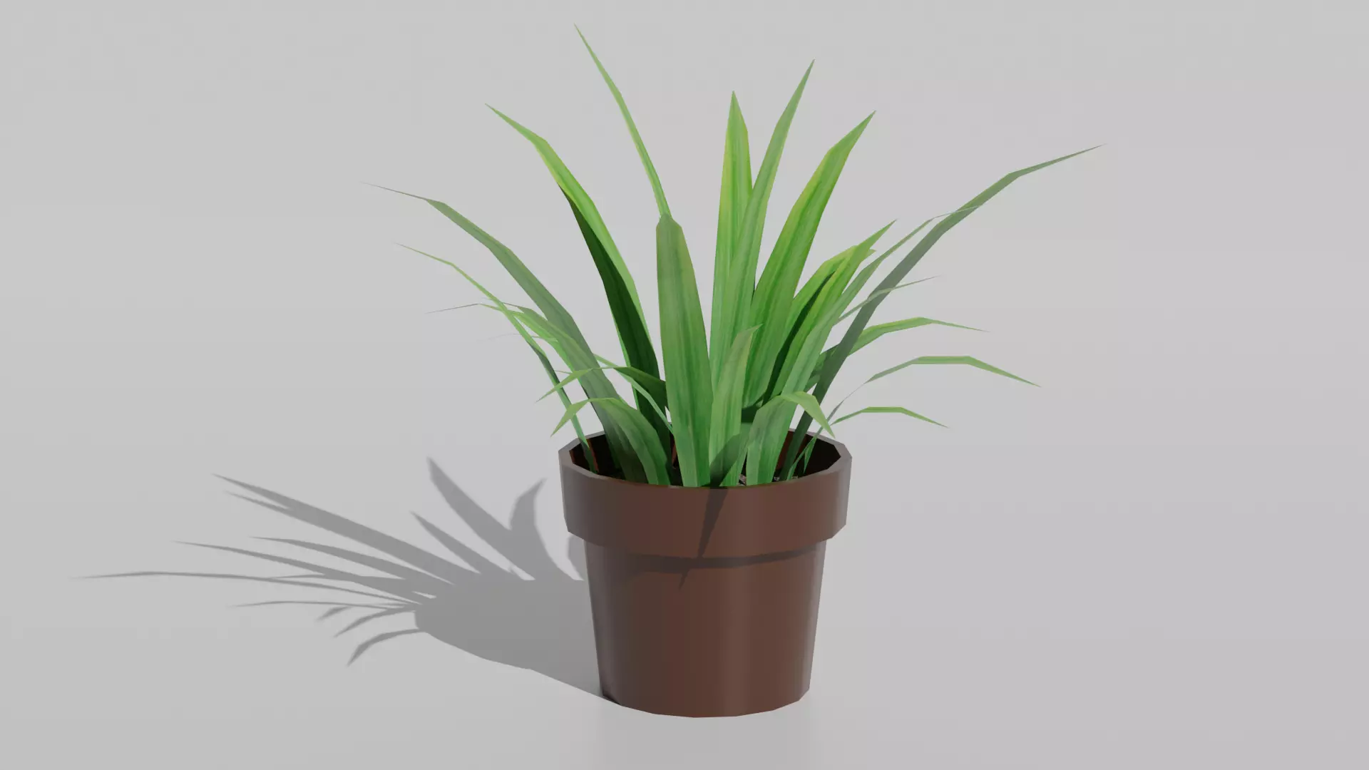 lemon grass potted Free 3D model_0