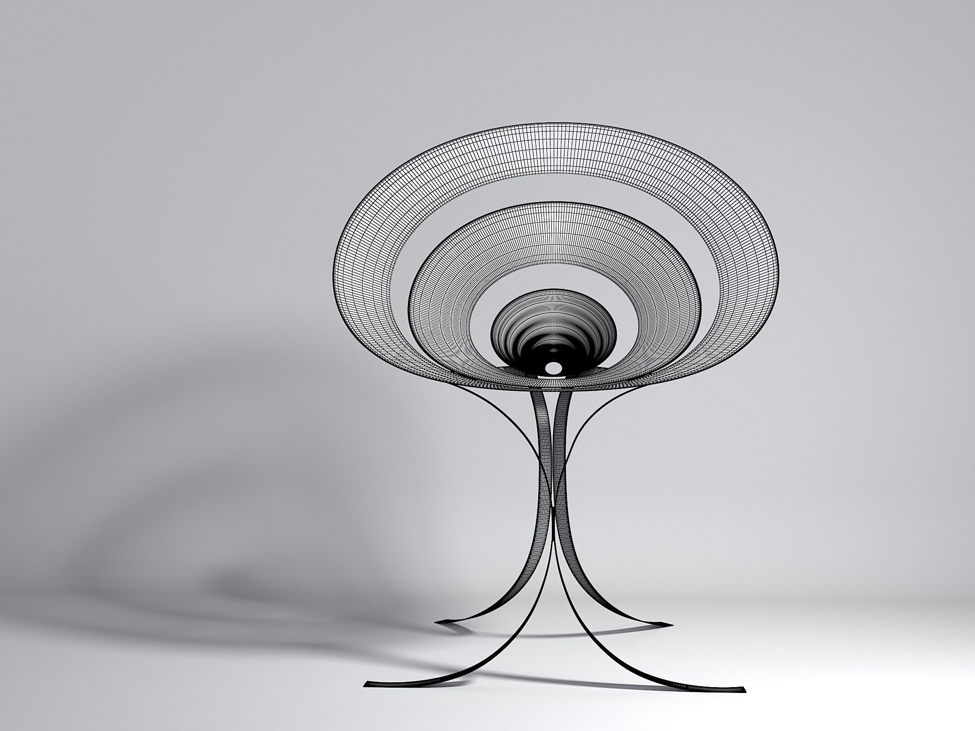 Designer chair in modern style with a touch of minimalism 3D model_1