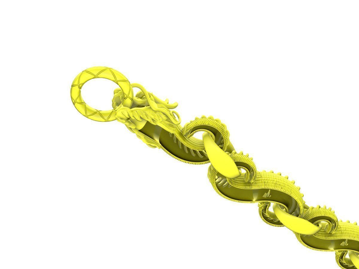 A5693 Dragon Bracelets 3D print model_2
