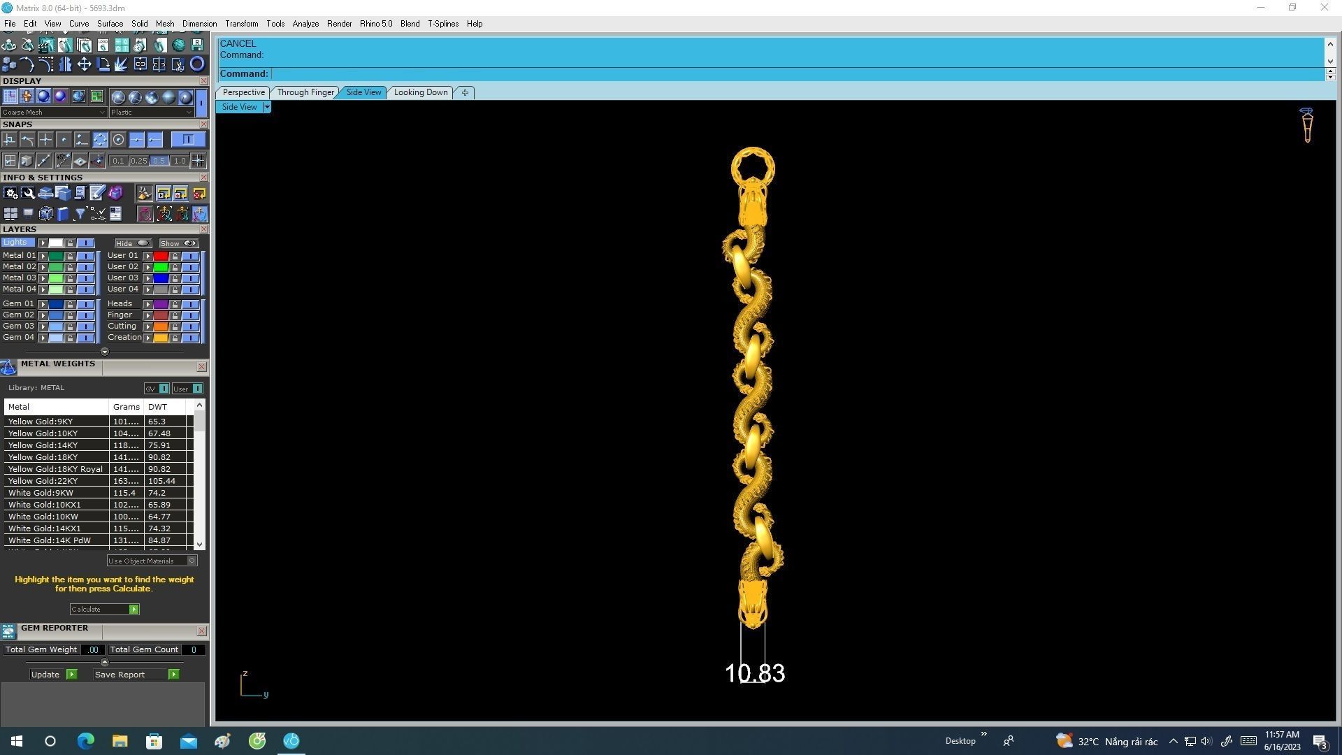 A5693 Dragon Bracelets 3D print model_7