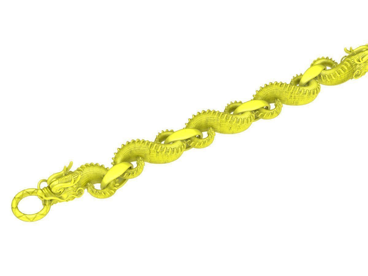 A5693 Dragon Bracelets 3D print model_1