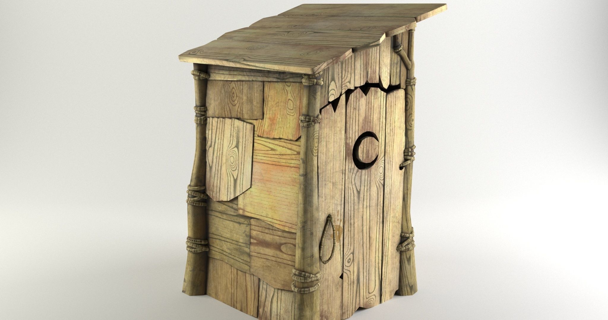 Shrek toilet Free low-poly 3D model Low-poly 3D model_5