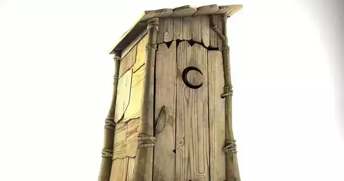 Shrek toilet Free low-poly 3D model