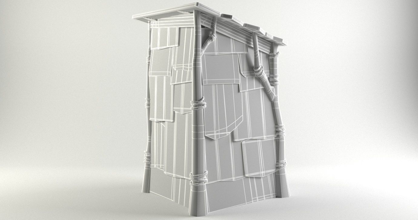 Shrek toilet Free low-poly 3D model Low-poly 3D model_4