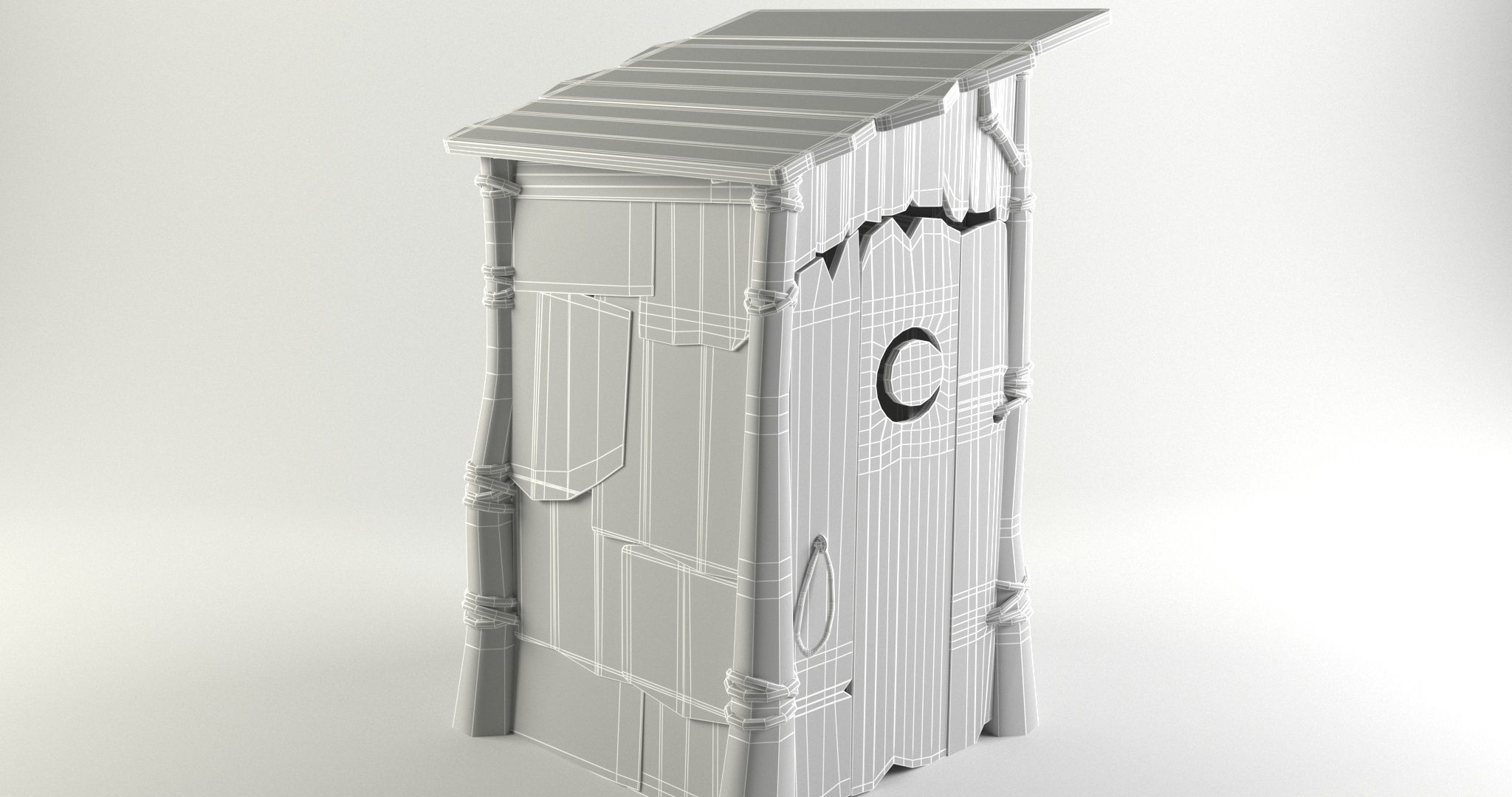 Shrek toilet Free low-poly 3D model Low-poly 3D model_6