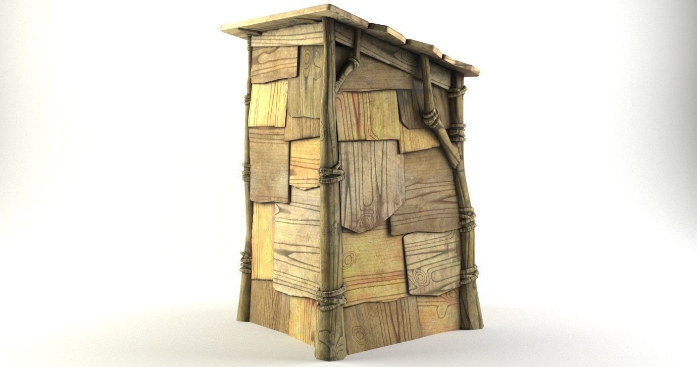 Shrek toilet Free low-poly 3D model Low-poly 3D model_3