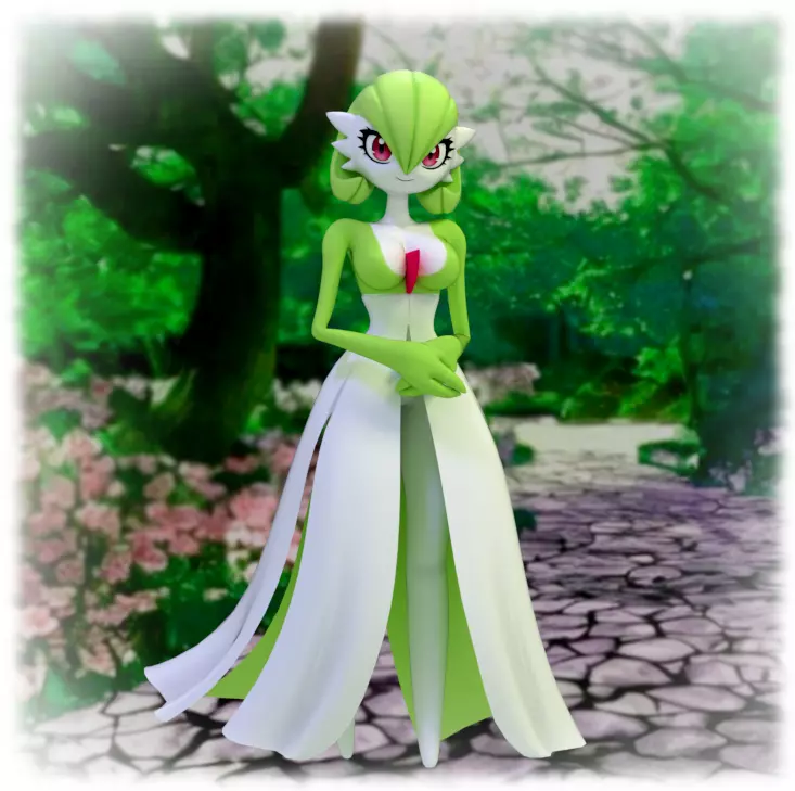 green pokemon with dress Grass-type Starters Handkerchief Dress – BlackMilk Clothing main image 1