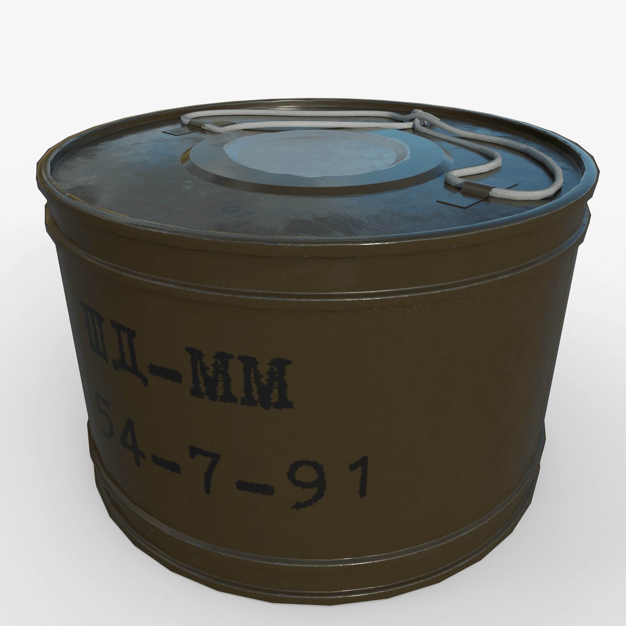 Smoke bomb DM-11 Low-poly 3D model_2