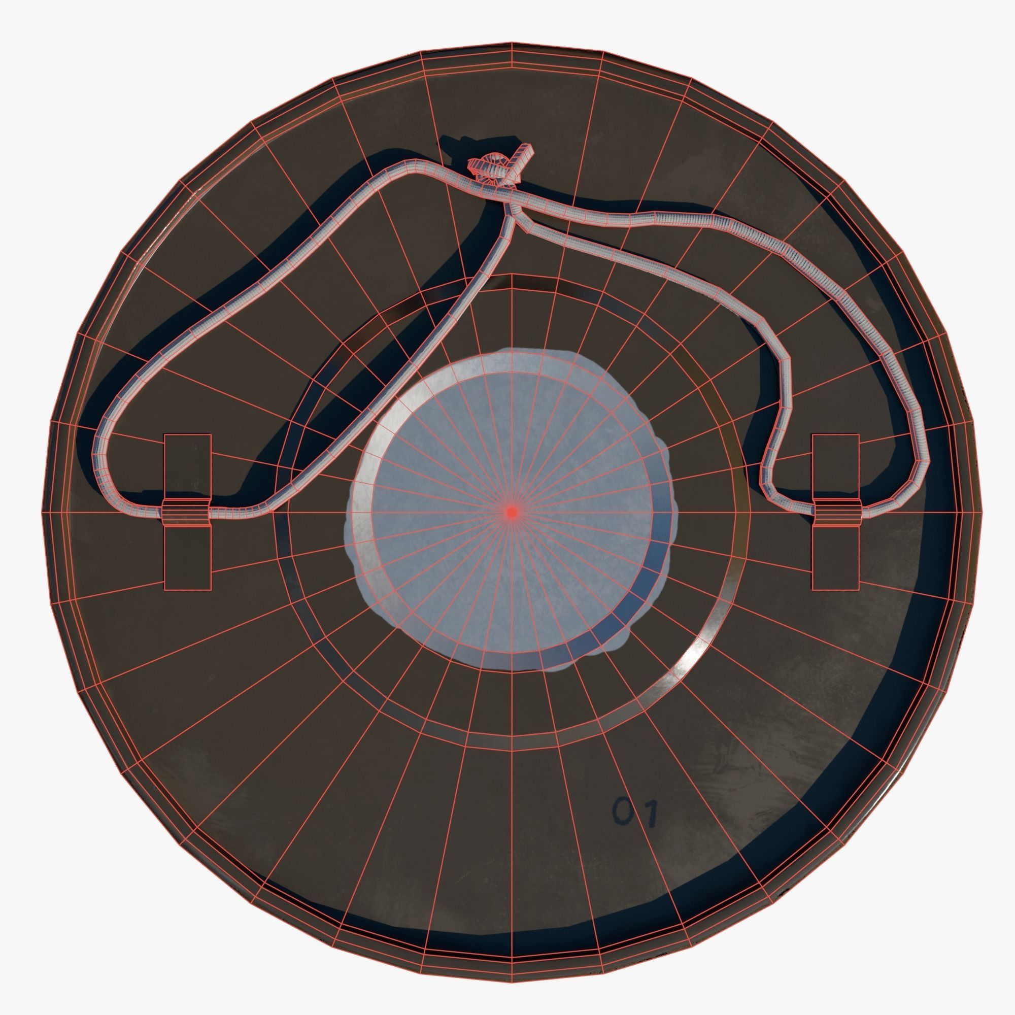 Smoke bomb DM-11 Low-poly 3D model_7