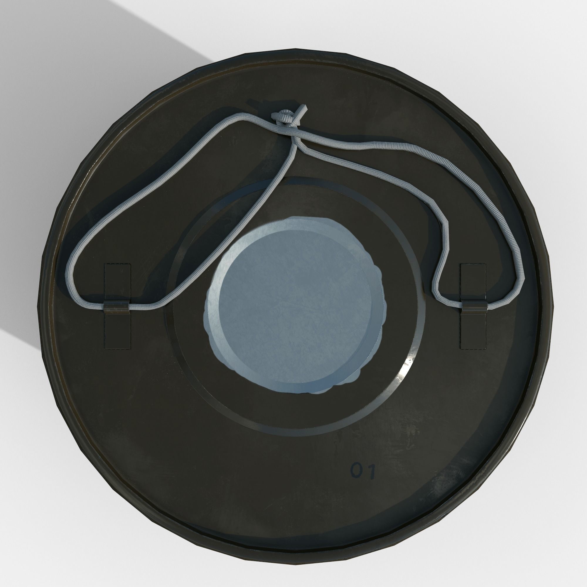 Smoke bomb DM-11 Low-poly 3D model_3