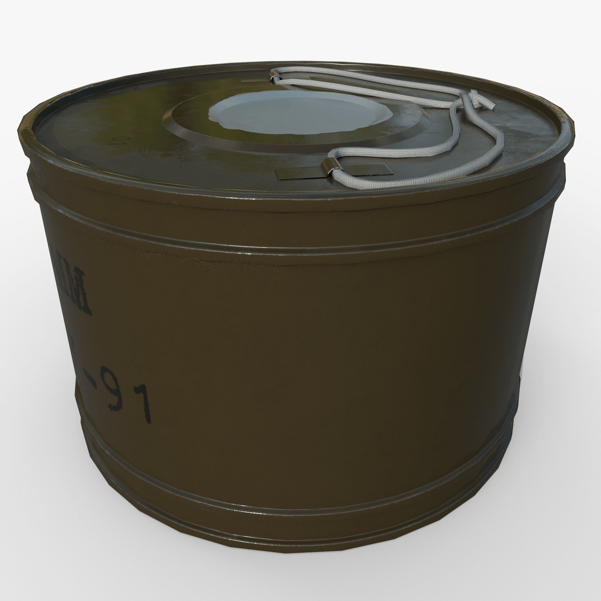 Smoke bomb DM-11 Low-poly 3D model_4