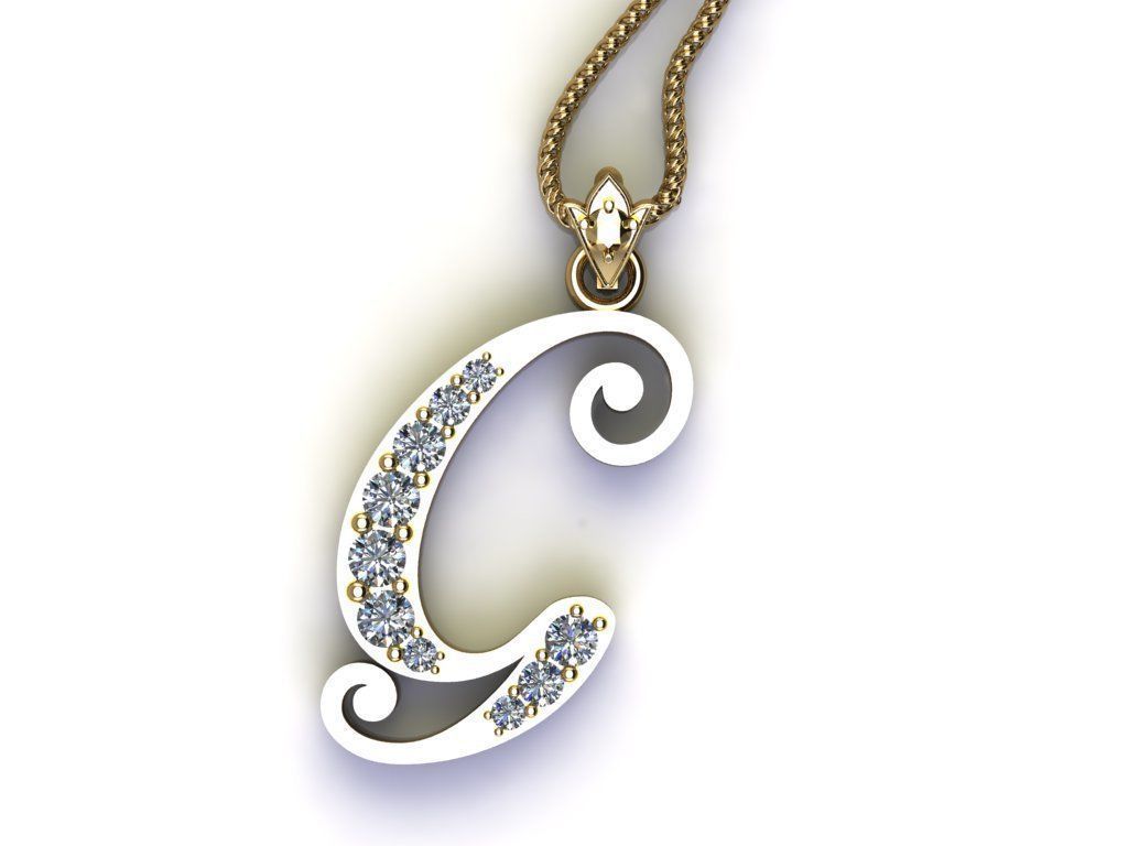 Letter G Pendant New Design Cad 3D print model_2