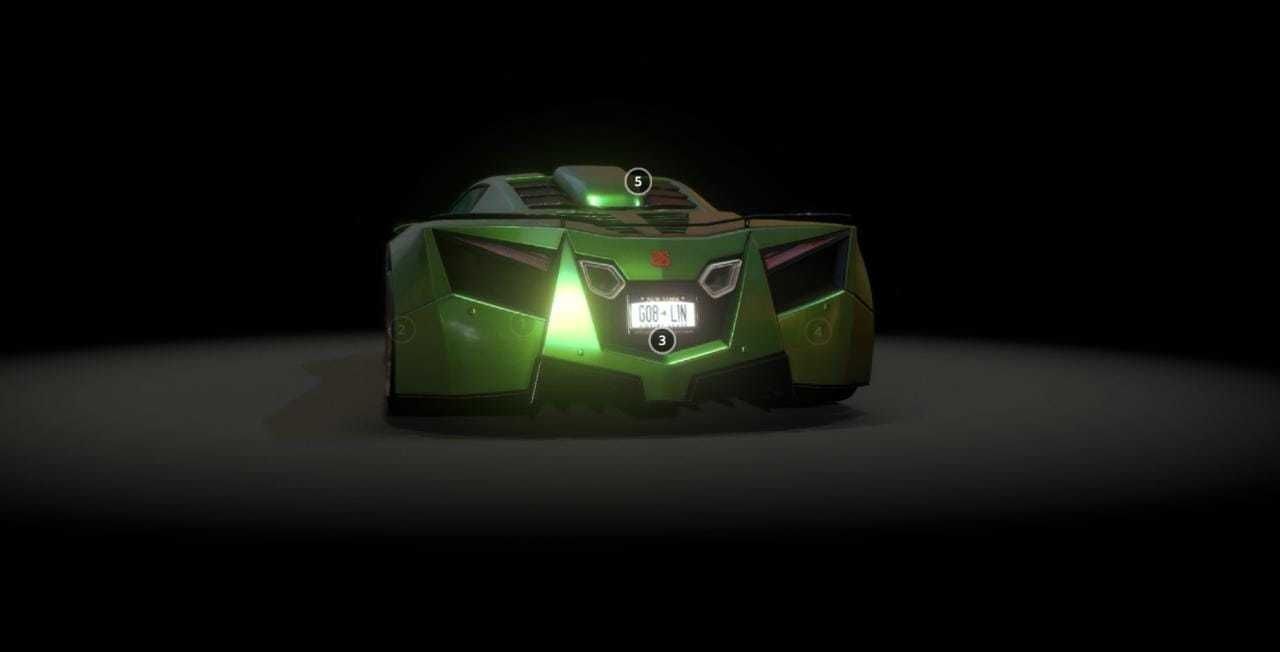 goblin super car Low-poly 3D model_2