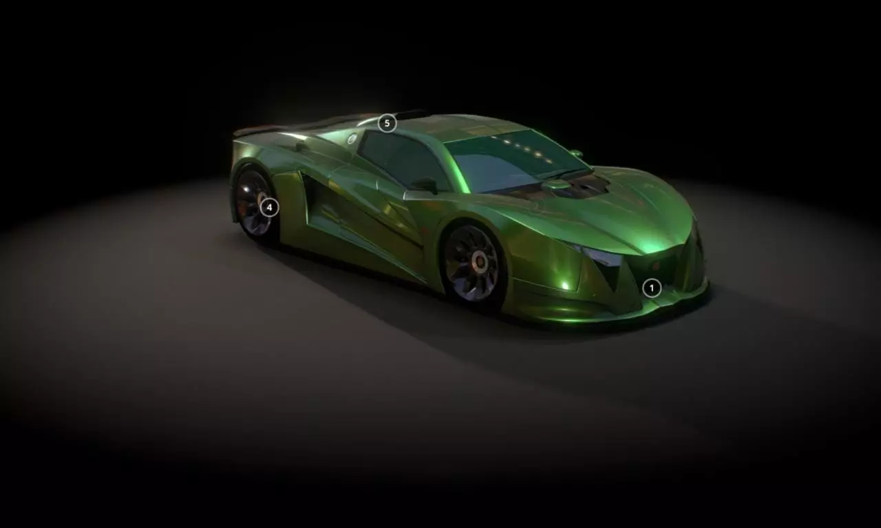 goblin super car Low-poly 3D model_0