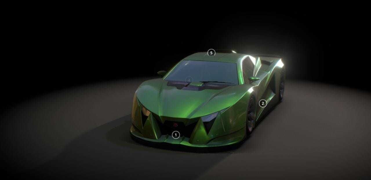 goblin super car Low-poly 3D model_3