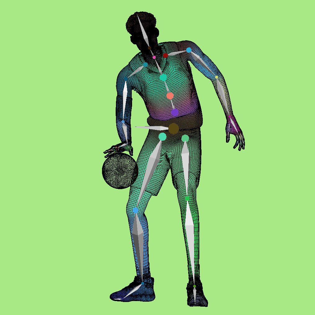 3D Rigged Victor Wembanyama Spurs NBA 3D model_9