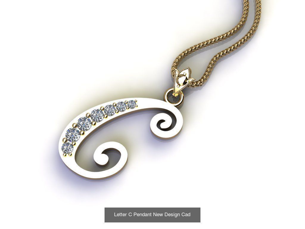 Alphabet English Pendant Version 1 Album  3D Model Collection_26