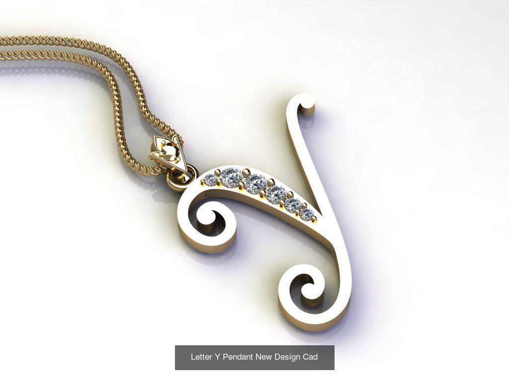 Alphabet English Pendant Version 1 Album  3D Model Collection_4