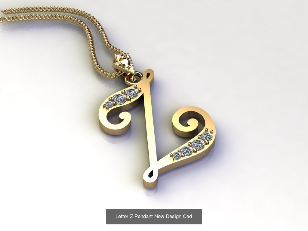 Alphabet English Pendant Version 1 Album  3D Model Collection_3