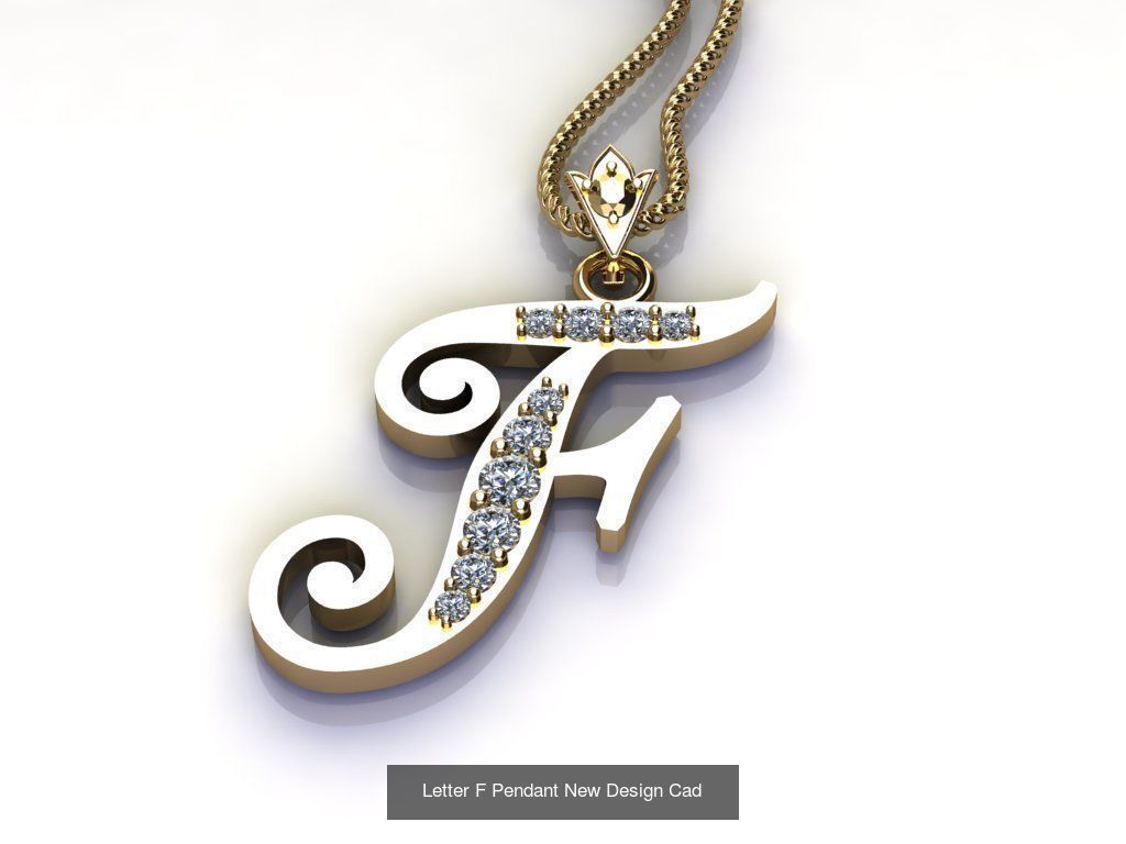 Alphabet English Pendant Version 1 Album  3D Model Collection_23