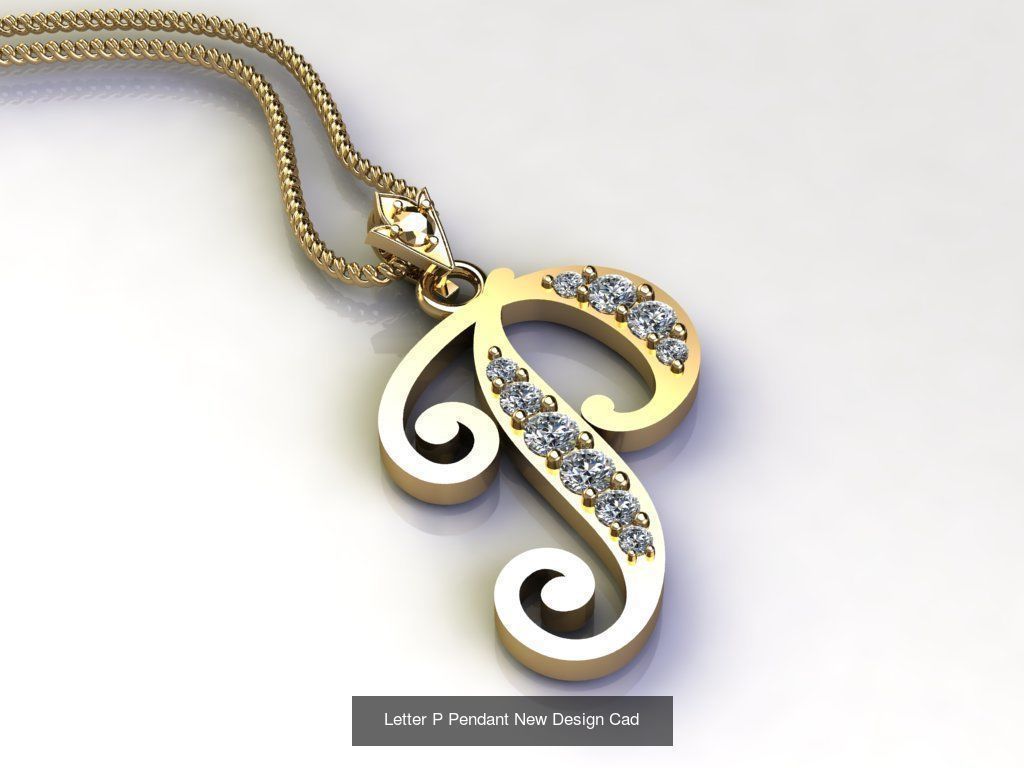 Alphabet English Pendant Version 1 Album  3D Model Collection_13