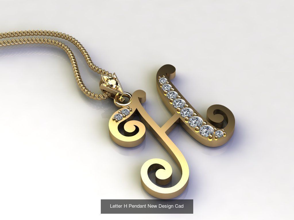 Alphabet English Pendant Version 1 Album  3D Model Collection_21