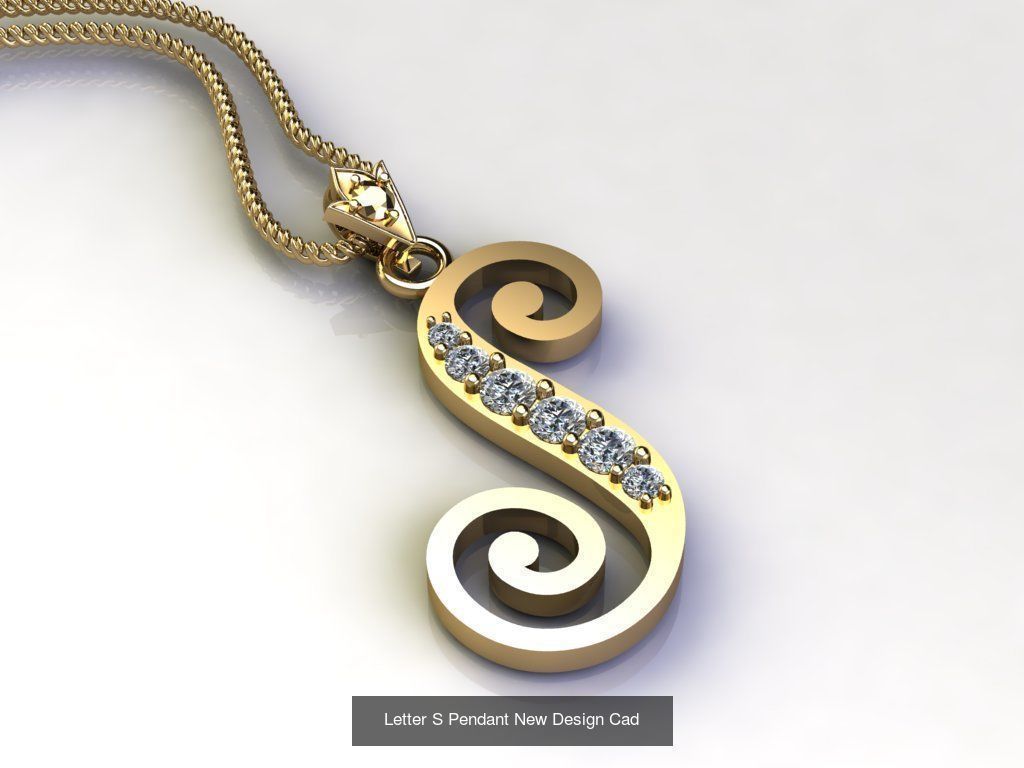 Alphabet English Pendant Version 1 Album  3D Model Collection_10