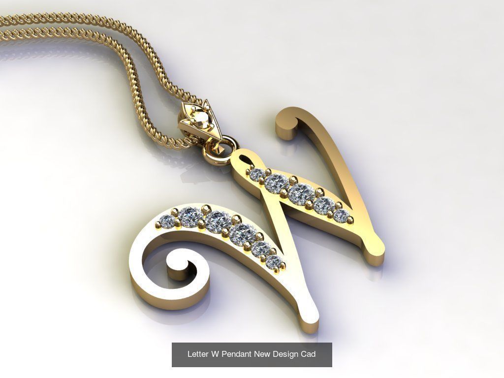 Alphabet English Pendant Version 1 Album  3D Model Collection_6