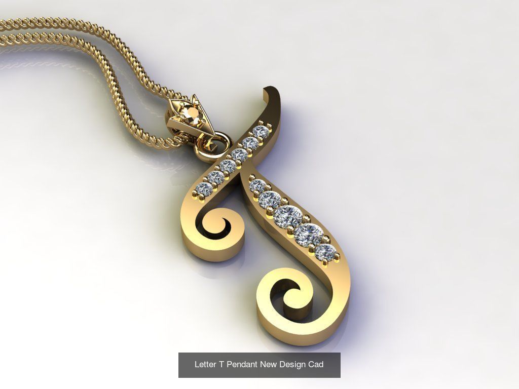 Alphabet English Pendant Version 1 Album  3D Model Collection_9